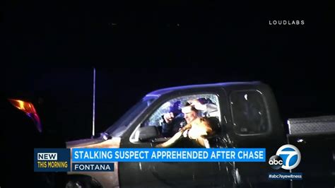 Dramatic Video Police K Takes Down Stalking Suspect After Chase Ends In Corona ABC Los