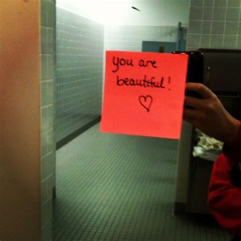 Random Act Of Kindness Leave A Post It Note With A Positive Message In