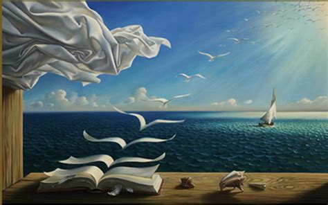 Mutyne Salvador Dali Canvas Art Print Poster The Waves Book