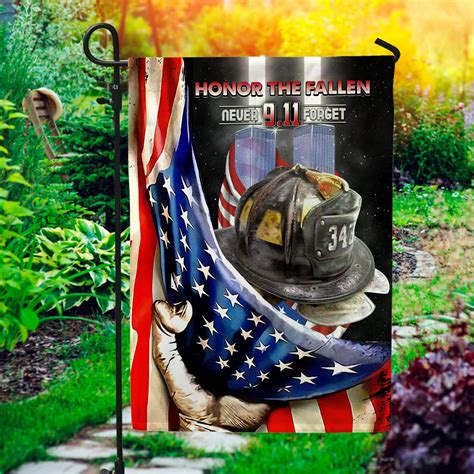 343 Firefighter Honor The Fallen Never Forget 911 Flag 911 Memorial