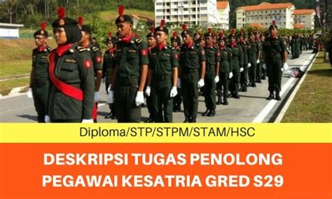Tinggalkan mereka yang masih adsa mentaliti ini. Deskripsi Tugas Penolong Pegawai Kesatria Gred S29 ...