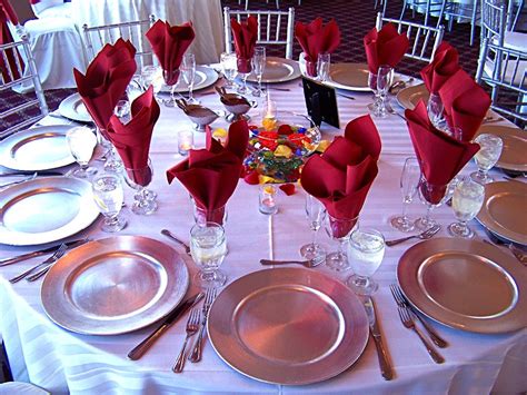 According to emily post, symmetry applies to the table decor as well. Table setting - My Tucson Wedding