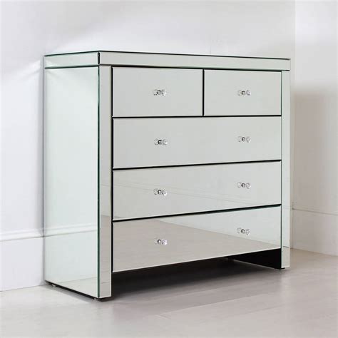 Cbm067 malibu mirrored chest of drawers dresser for corner bedroom. Large Mirrored Chest Of Drawers By Out There Interiors ...