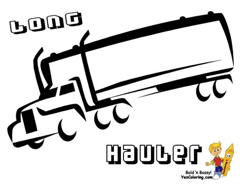 big rig truck coloring pages   wheeler boys coloring pages