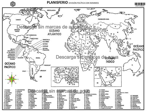 Detalle 81 Imagen Imagenes De La Planisferio Con Division Politica Y