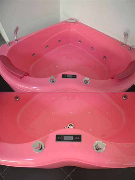 Whirlpool tubs are not like any other ordinary bathtubs. Hs-b1807t Hot Sale Double Whirlpool Bathtubs,Pink Color ...