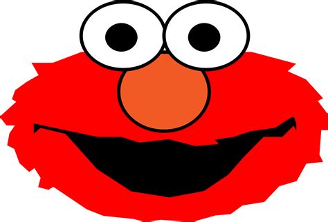 Elmo Template Elmo Face Free Transparent Png Clipart