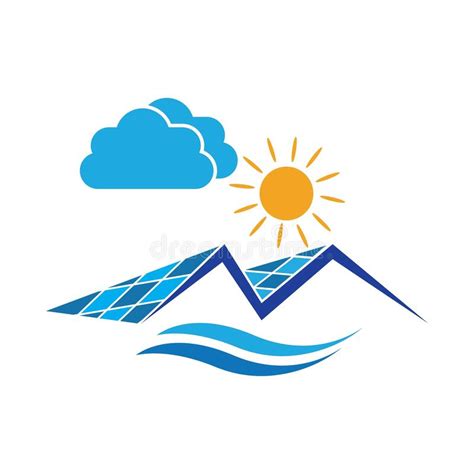 Icono De Energía Del Logotipo Solar Ilustración Del Vector