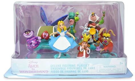 Disney Alice In Wonderland Exclusive Piece PVC Figure Deluxe Play Set ToyWiz