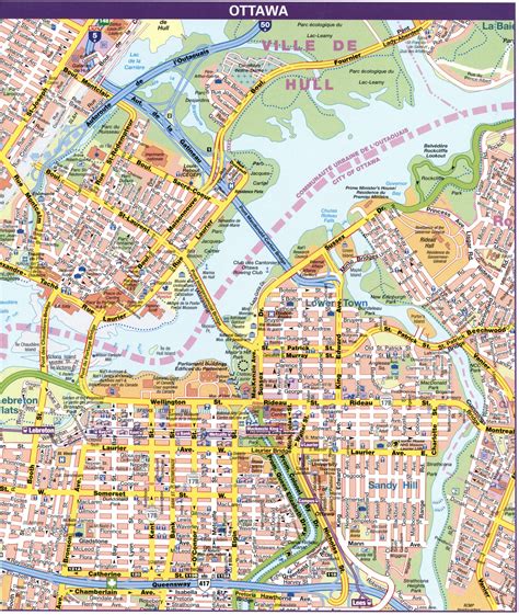 Map Ottawa Ontario Canadaottawa City Map With Highways Free Download