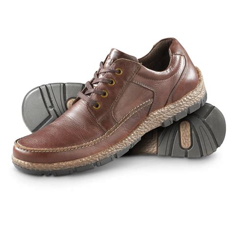 Guide Gear Mens Leather Casual Oxford Moc Toe Shoes 624260 Casual