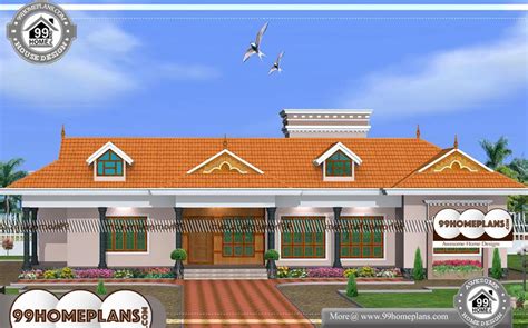 Kerala Style Single Floor House Plans And Elevations With Modern Design