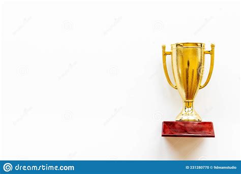 Golden Award Winner Trophy Cup Championship Winner And Success Concept