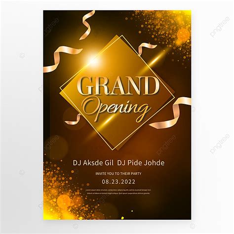 Golden Texture Opening Ceremony Poster Template Download On Pngtree