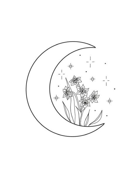 That being said, if you want to give your plants an extra boost (and up your chances of bountiful blooms), you can feed your scabiosa bimonthly with a balanced flower fertilizer during their growing season. Floral Moon Illustration. PDF Digital Download. Embroidery ...