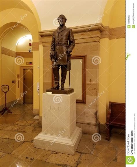 A Statue Of Robert E Lee From Virginia In The National Statuary Hall