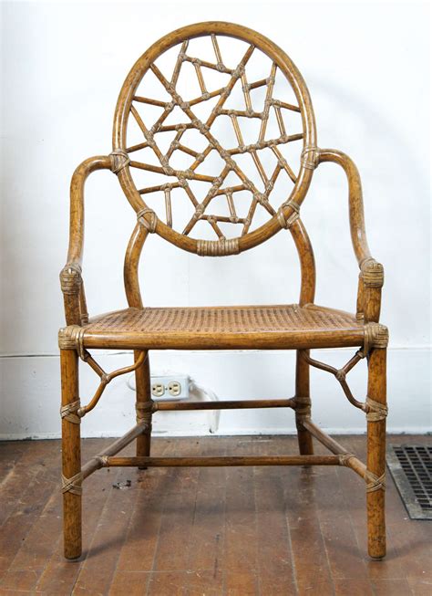 Spider webs should be removed as you see them. "Spider Web" Bamboo and Caned Chair at 1stdibs