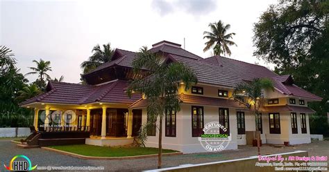 It is a traditional style of the kerala. Kerala traditional home with finished interiors and ...