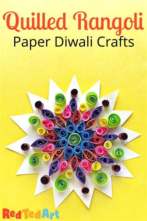 Paper Quilled Rangoli Pattern For Diwali With Kids Rangoli Patterns
