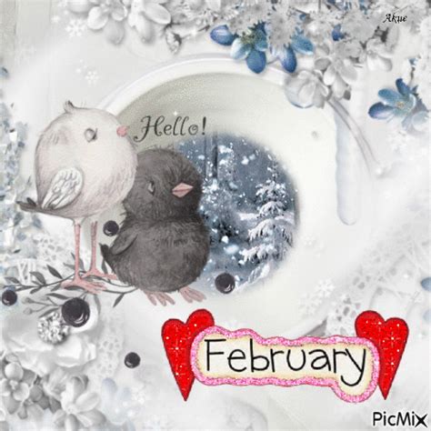 Cute Little Birdies Hello February Pictures Photos And Images For