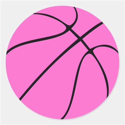 Breast Cancer Awareness Pink Basketball Stickers Zazzle