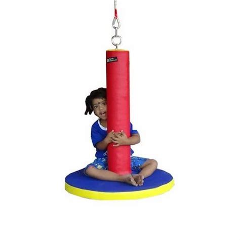 Red And Blue Foam Covered Disc Swing Size 24 Dia Seating Capacity