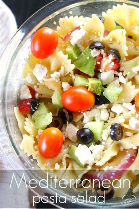 I was craving a cold mediterranean pasta salad one afternoon and by golly, i went ahead and made one! Mediterranean Pasta Salad · The Typical Mom