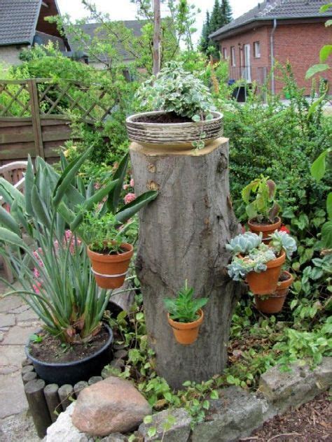 Ich weiß leider nicht welches holz das ist vermute aber. baumstamm bastelideen | Garten gestalten ideen, Baumstamm ...