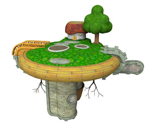 Wii Super Mario Galaxy Good Egg Garden Planet The Models Resource