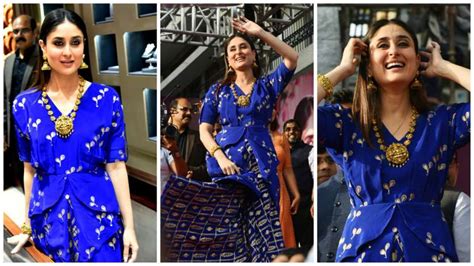 Kareena Kapoor Khan Looks Resplendent In Royal Blue Ethnic Dress And