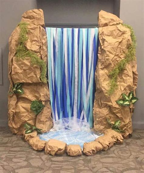 Amazing Waterfall Decoration For A Luau Tropical Or Moana Party