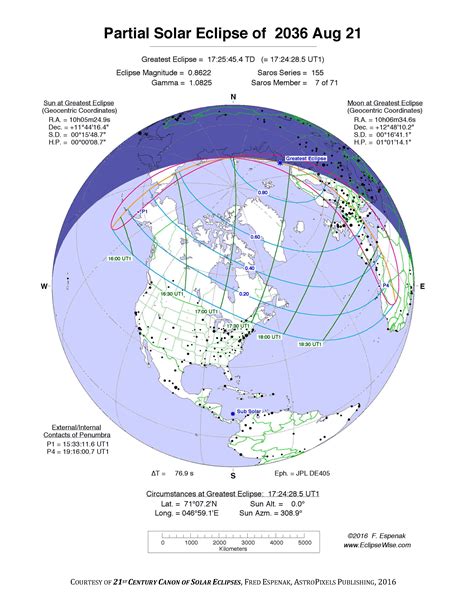 EclipseWise Partial Solar Eclipse Of 2036 Aug 21