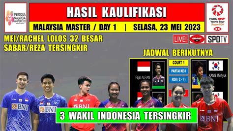Hasil Malaysia Master 2023 Hari Ini Day 1 Babak Kualifikasi Mei