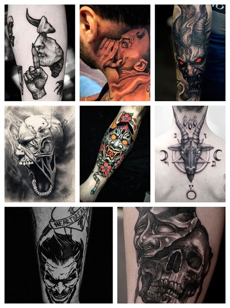 ᐈ 60 Ideas De Tatuajes De Diablos Y Demonios Camaleon Tattoo