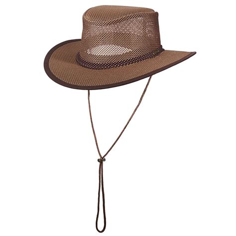 Stetson® Mesh Outback Hat For Men Up To Xxl Walnut Legendary Hats