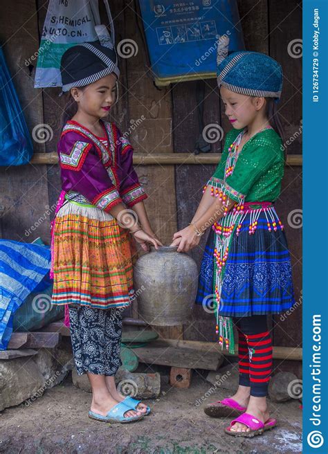 Hmong Ethnic Minority In Laos Editorial Stock Image - Image of cultural ...