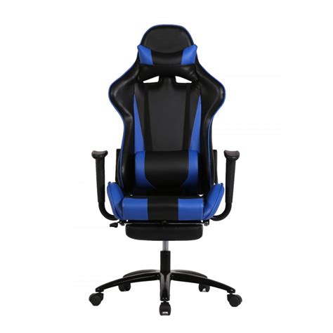 Blue Office Chair High Back Computer Racing Gaming Chair