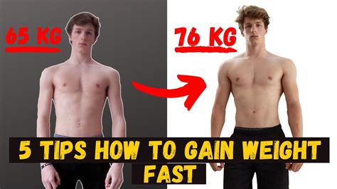 How To Gain Weight Fast For Skinny Guys 5 Tips Youtube