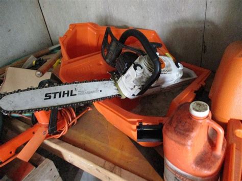 8692 Stihl Ms260 Chain Saw With 16 Bar With Case And Guard Lot
