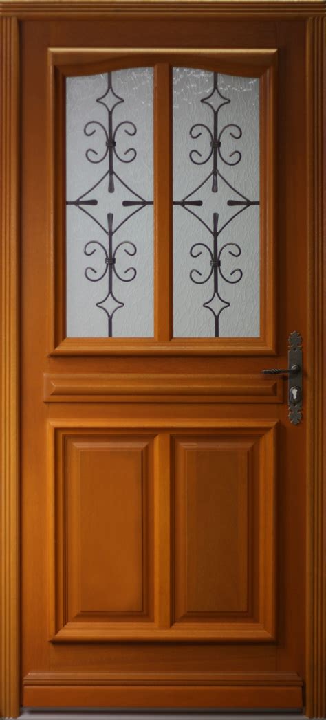 Porte d'entrée Bois meranti Maltes Essentiel H.215 x l.90 cm vitrée , p. gauche | Leroy Merlin