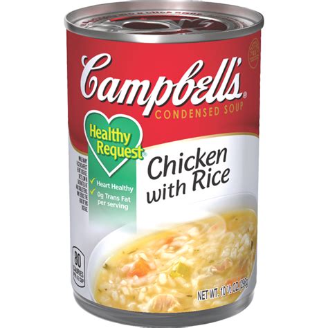 This recipe is also inspired by a cream of mushroom chicken and rice recipe featured on campbell's kitchen and takes about an hour from prep to table. Healthy Request® Chicken with Rice Soup - Campbell Soup ...
