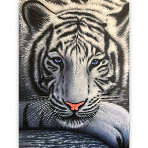 Beautiful White Tiger Painting Artwork For Sale Online