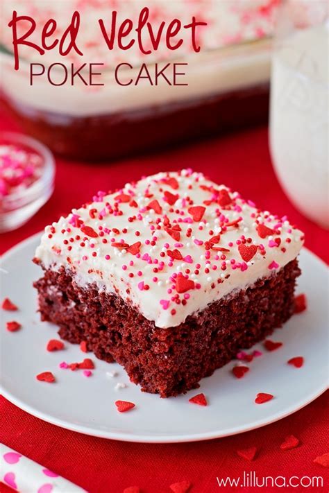 Poke cakes are both easy to make and easy to customize. Red Velvet Poke Cake