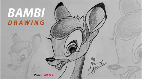 How To Draw Disney Bambi Step By Step Drawing Fro Beginners Youtube