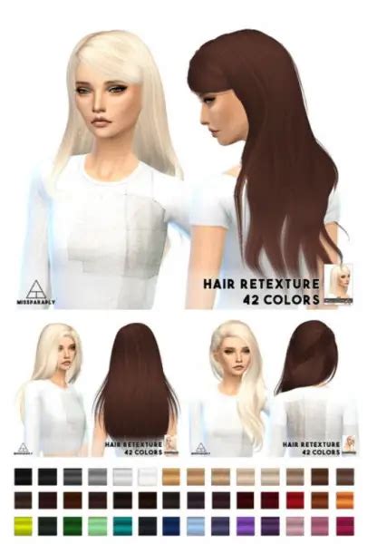 Sims 4 Hairs Miss Paraply Alesso Hairstyles Retextured