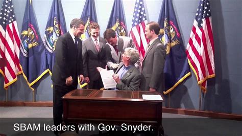 Gov Snyder Signs Business Tax Reform Bill Youtube