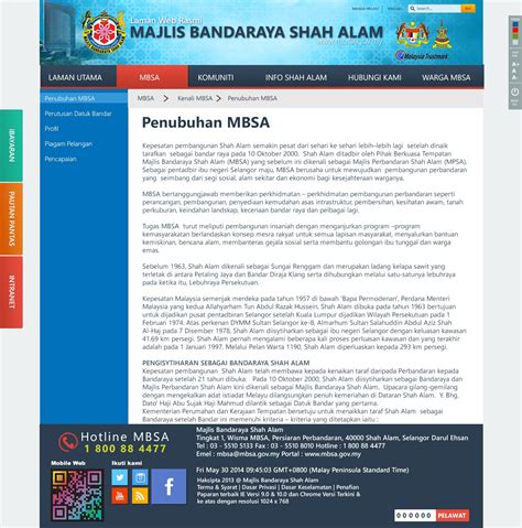 Wisma mbsa, persiaran perbandaran, shah alam. MBSA Page "Kenali MBSA" | Shah alam