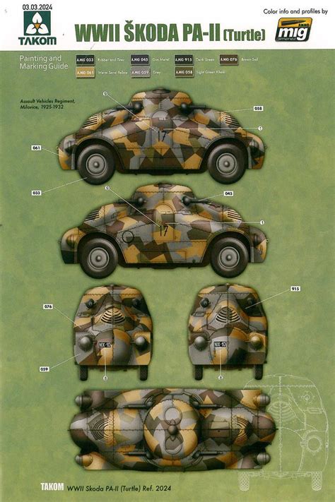 Takom Wwii Skoda Pa 11 Turtle Armored Car Model Kit 135 1819961478