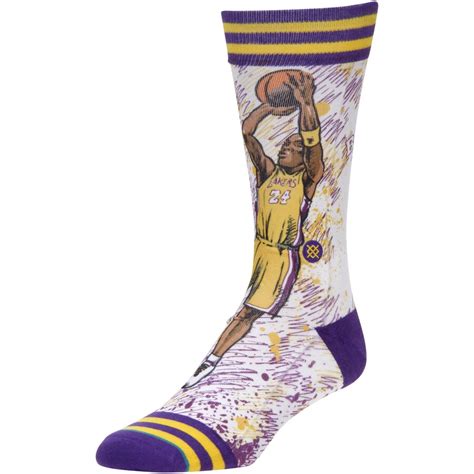 Stance Kobe Bryant Los Angeles Lakers Todd Francis Crew Socks