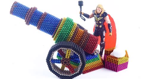 Diy How To Build Rainbow Cannon From Magnetic Balls Satisfying